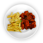 Chips & Chicken Tikka Kebab 